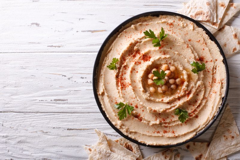 Hummus und Pita