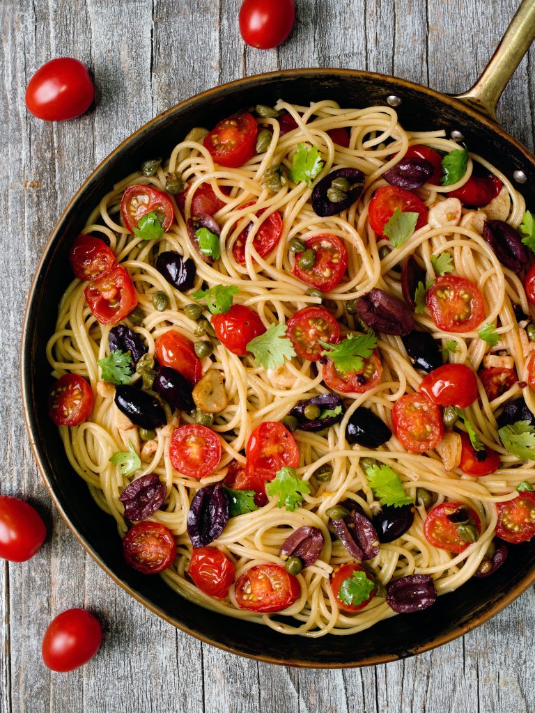Italienische Pasta alla Puttanesca