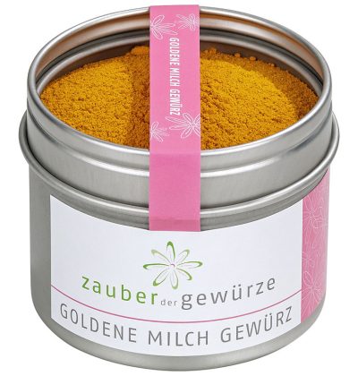 Goldene Milch Gewürz in Dose