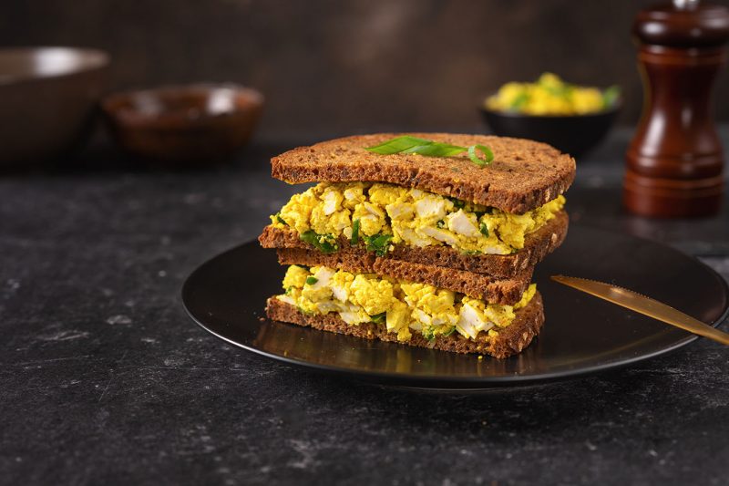 Veganer Eiersalat-Sandwiches