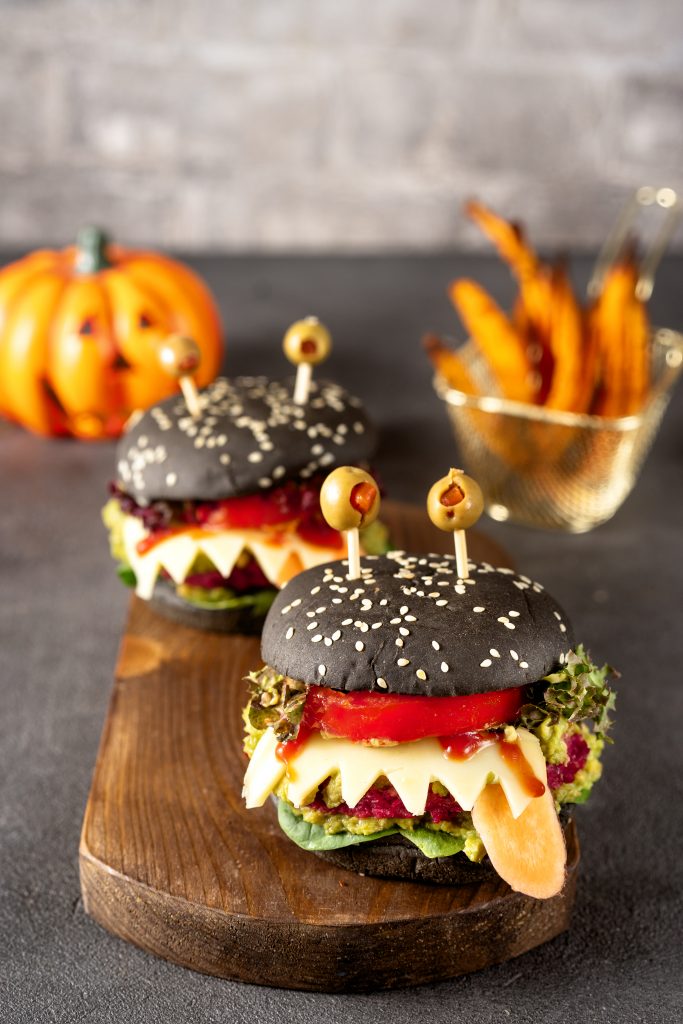 Monster Burger für Halloween  Rezept
