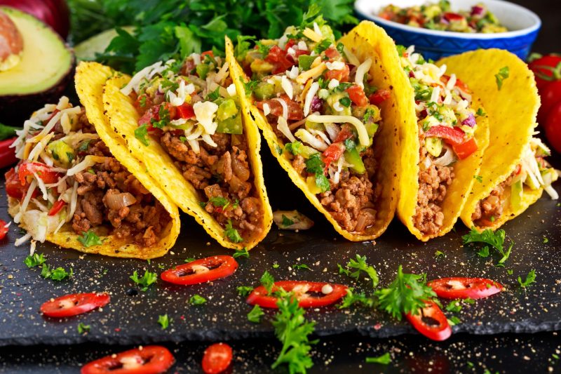 Mexikanische Tacos mit Hackfleisch
