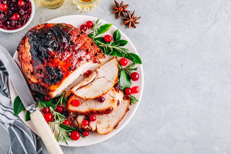 Weihnachtsbraten - Schweinebraten mit Orangen-Honig-Glasur