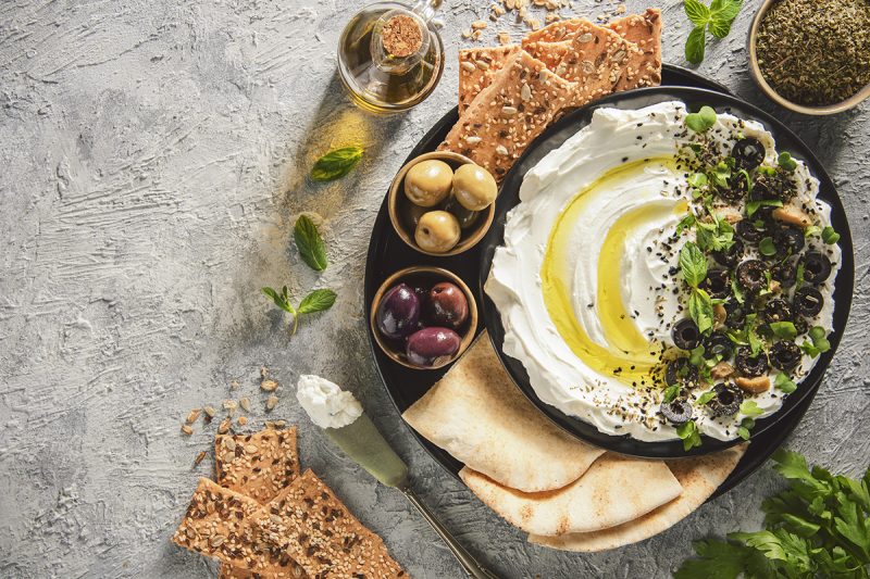Labneh - arabitscher Frischk&auml;se-Dip