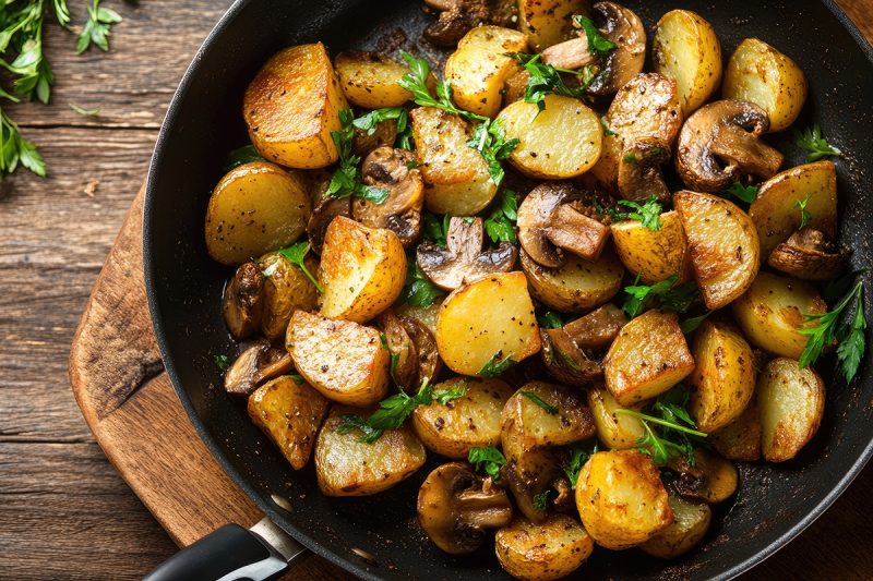 Bratkartoffel-Pilz-Pfanne Bratkartoffel-Pilz-Pfanne