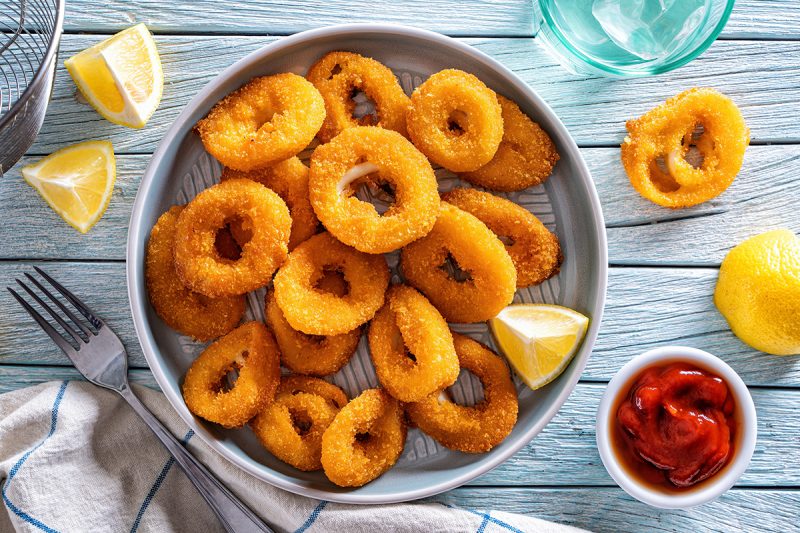 Knusprige Calamari Ringe aus dem Airfryer