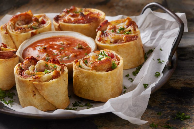 Tortilla Pizza Rolls aus dem Airfryer