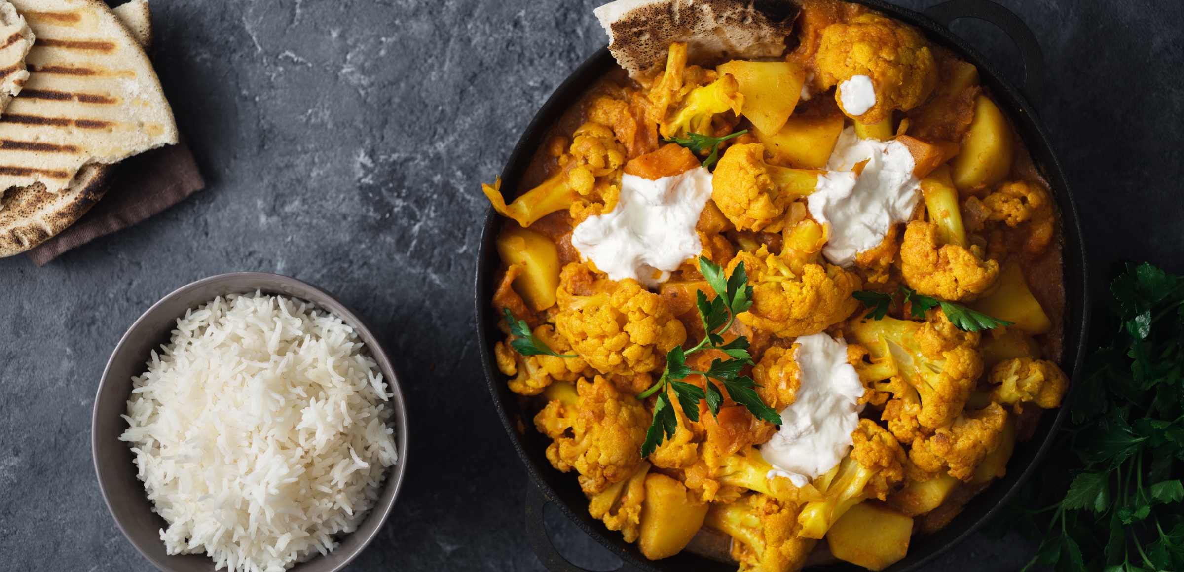 Indisches Blumenkohl-Kartoffel-Curry (Aloo Gobi) | Rezept