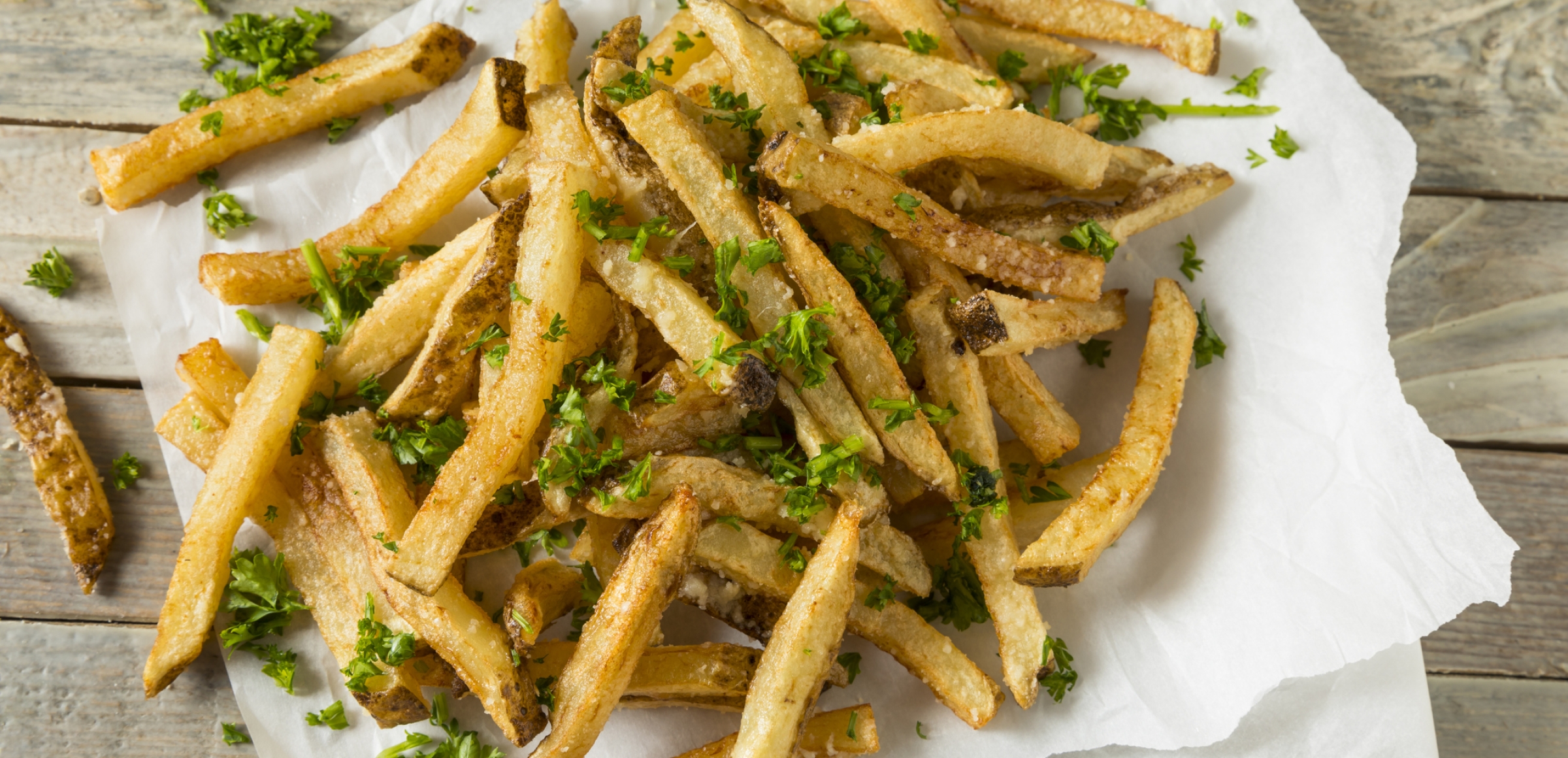 Ofen-Pommes mit Trüffelsalz &amp; Parmesan | Rezept