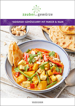Vadouvan-Gemüsecurry mit Paneer & Naan 