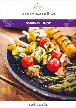 Gemüse -Grillspiesse