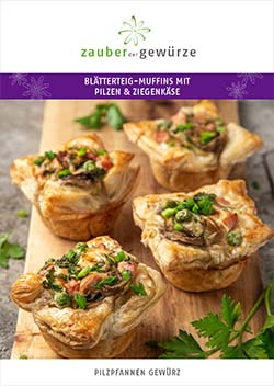 Pilzgpfannen Gewürz-Blätterteig Pilzmuffins