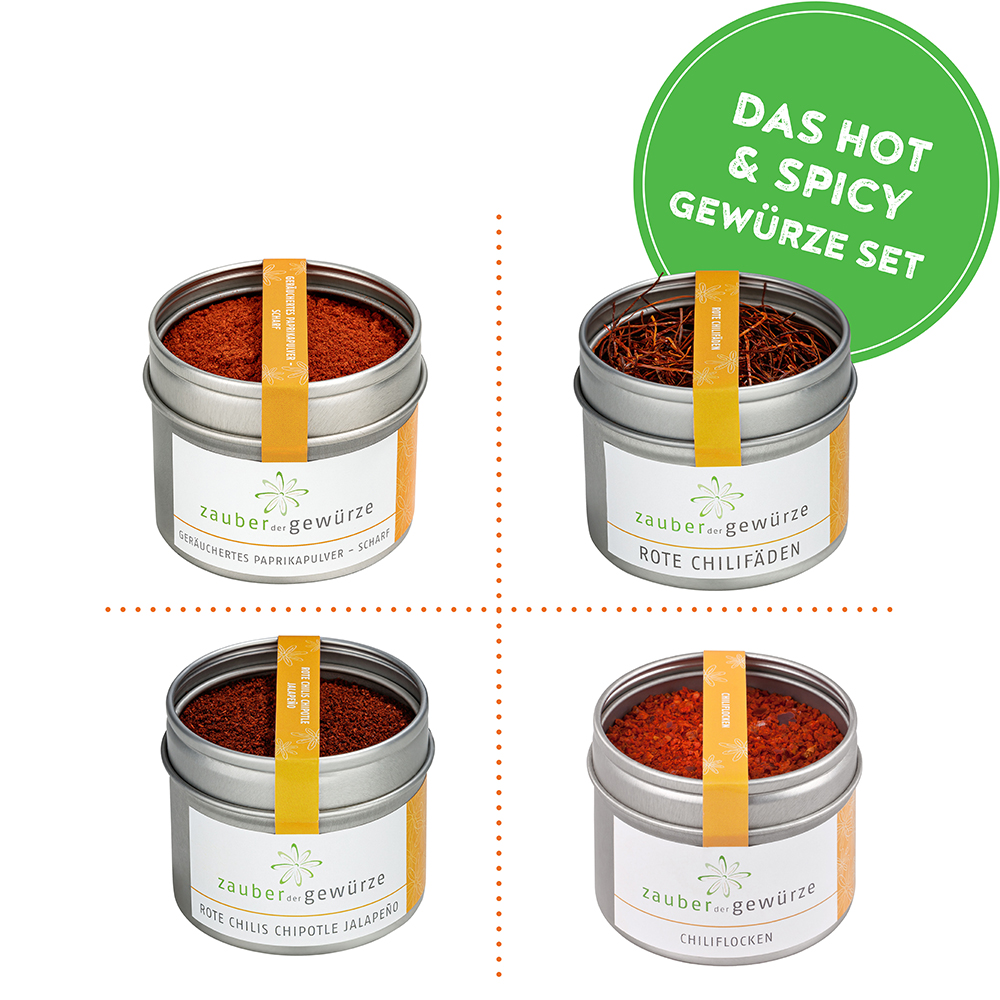 Das Hot & Spicy Gewürz-Set