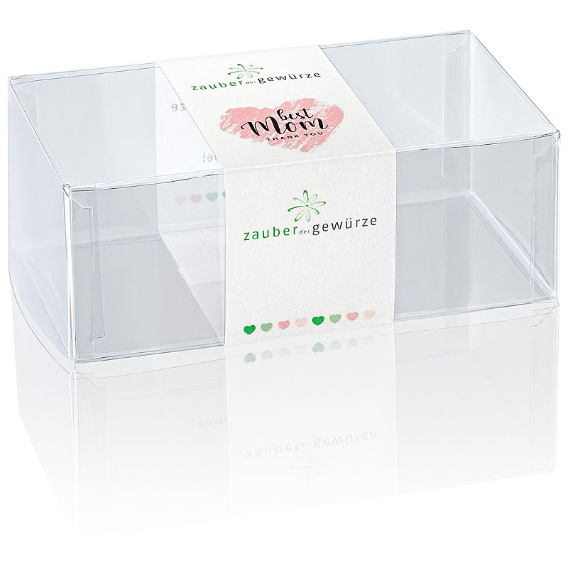 Klarsicht-Box best Mom 2-er (leer) für eigene Gewürz-Auswahl