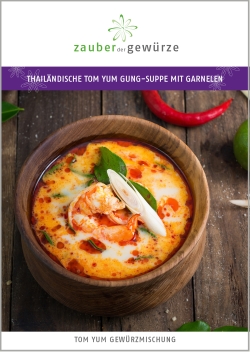 Thailändische Tom Yum gung-Suppe mit Garnelen