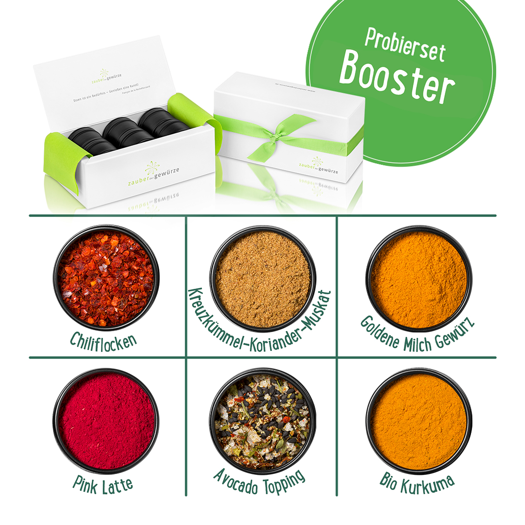 Booster Mini Gewürze-Geschenkset Booster Mini Gewürze-Geschenkset