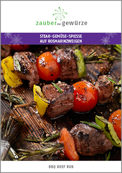 Steak-Gemüse-Spiesse BBQ Beef Rub