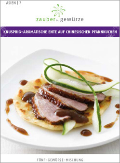 Knusprige-aromatische Ente auf chinesischen Pfannkuchen