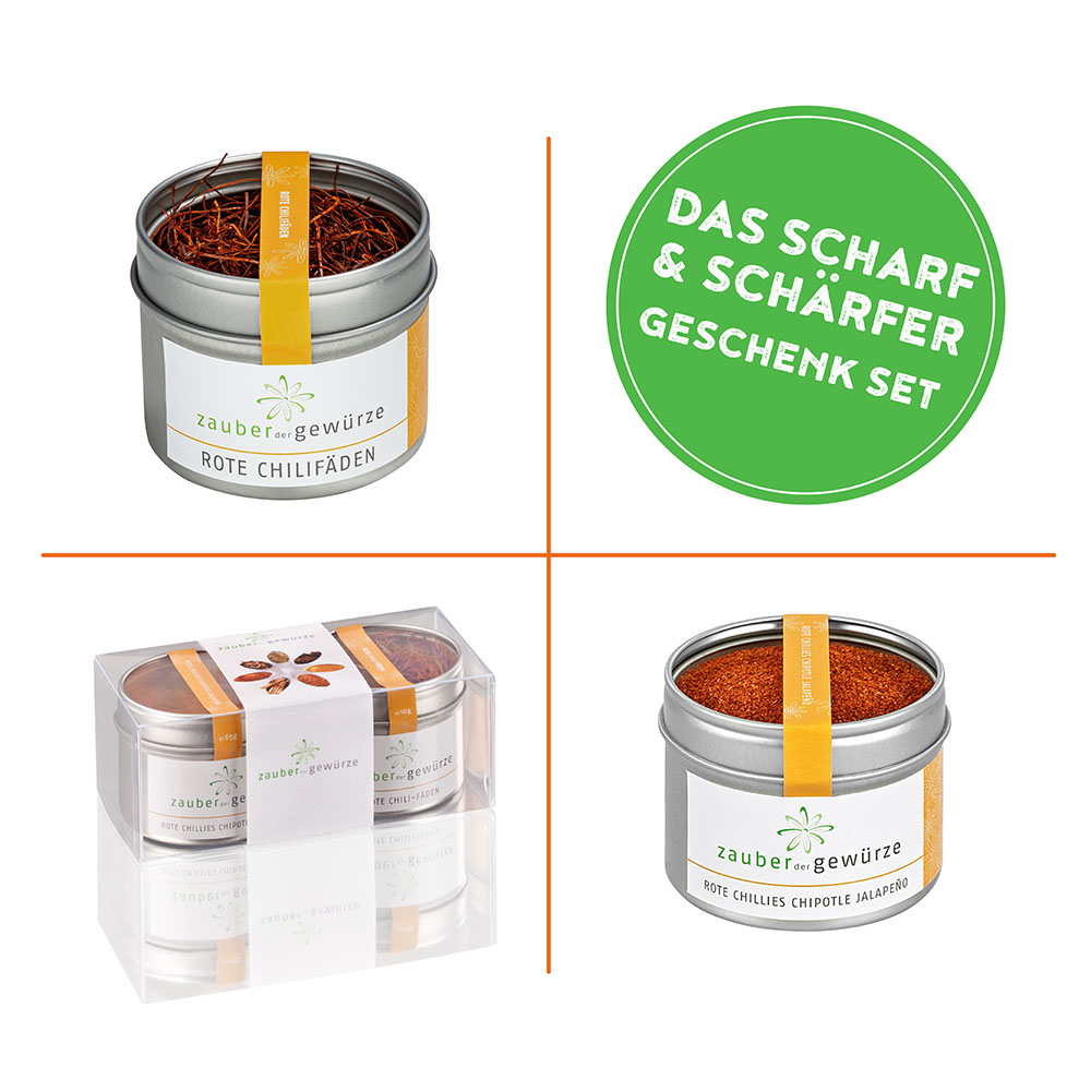 Das Scharf & Schärfer Geschenkset
