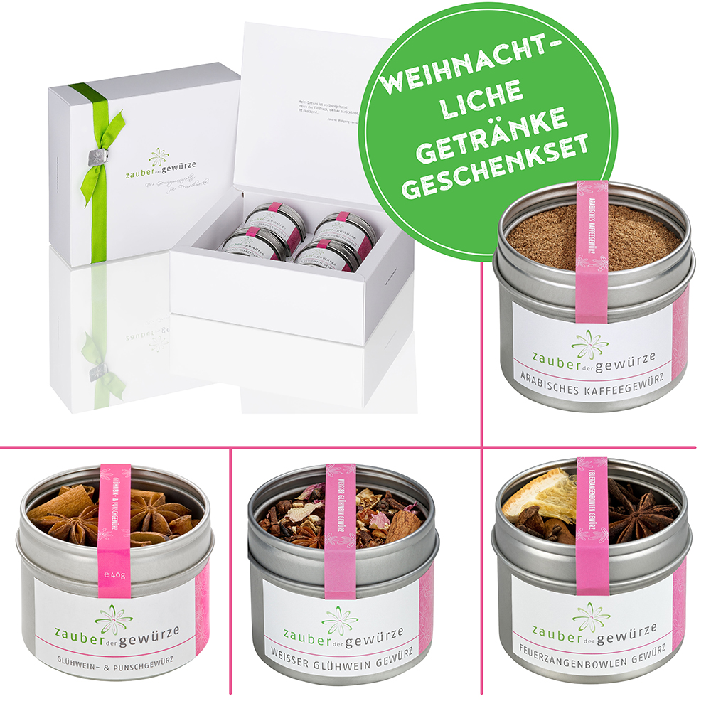 Weihnachtliche Getränke Geschenkset