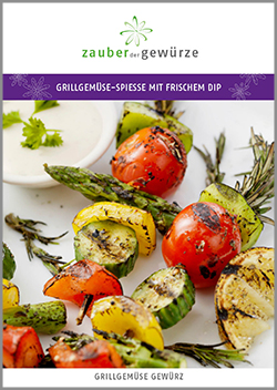 Grillgemüse Spieße mit frischem Dip