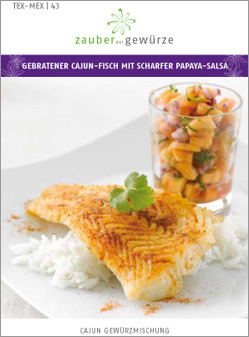 Gebratener Cajun-Fisch mit scharfer Papaya-Salsa