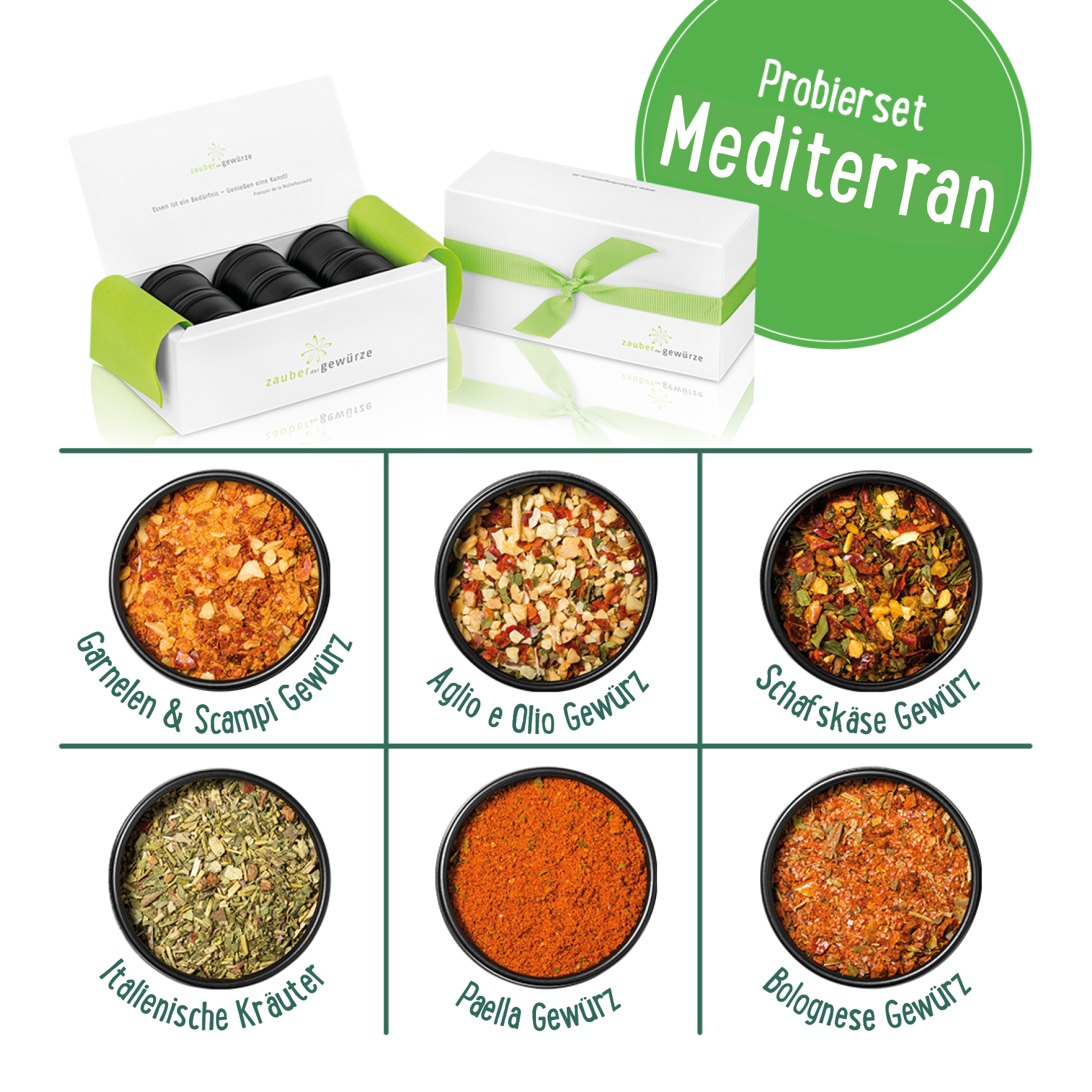 Mediterranes Mini Gewürze-Geschenkset Mediterranes Mini Gewürze-Geschenkset