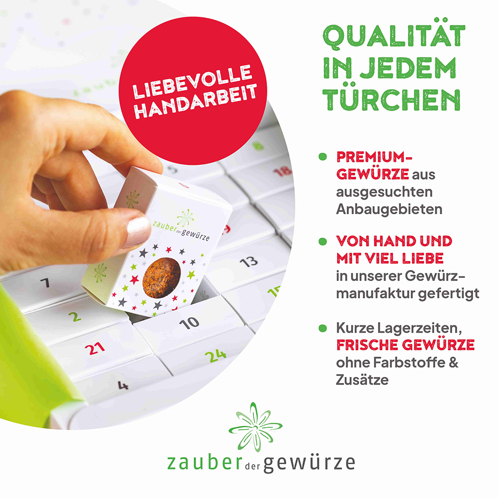 Gewürz-Adventskalender weiß 2025