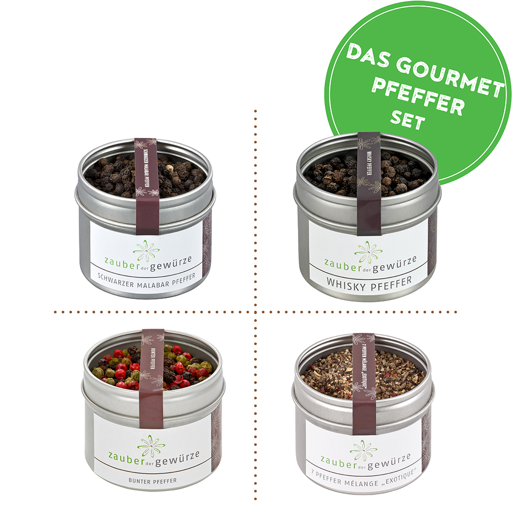 Das Gourmet-Pfeffer Set Das Gourmet-Pfeffer Set