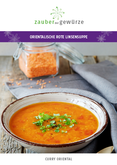 Orientalische rote Linsensuppe