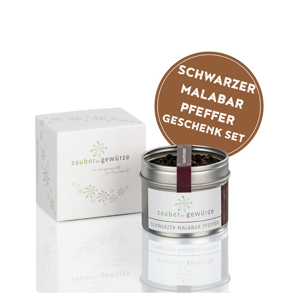 Schwarzer Malabar Pfeffer 1-er Geschenkbox