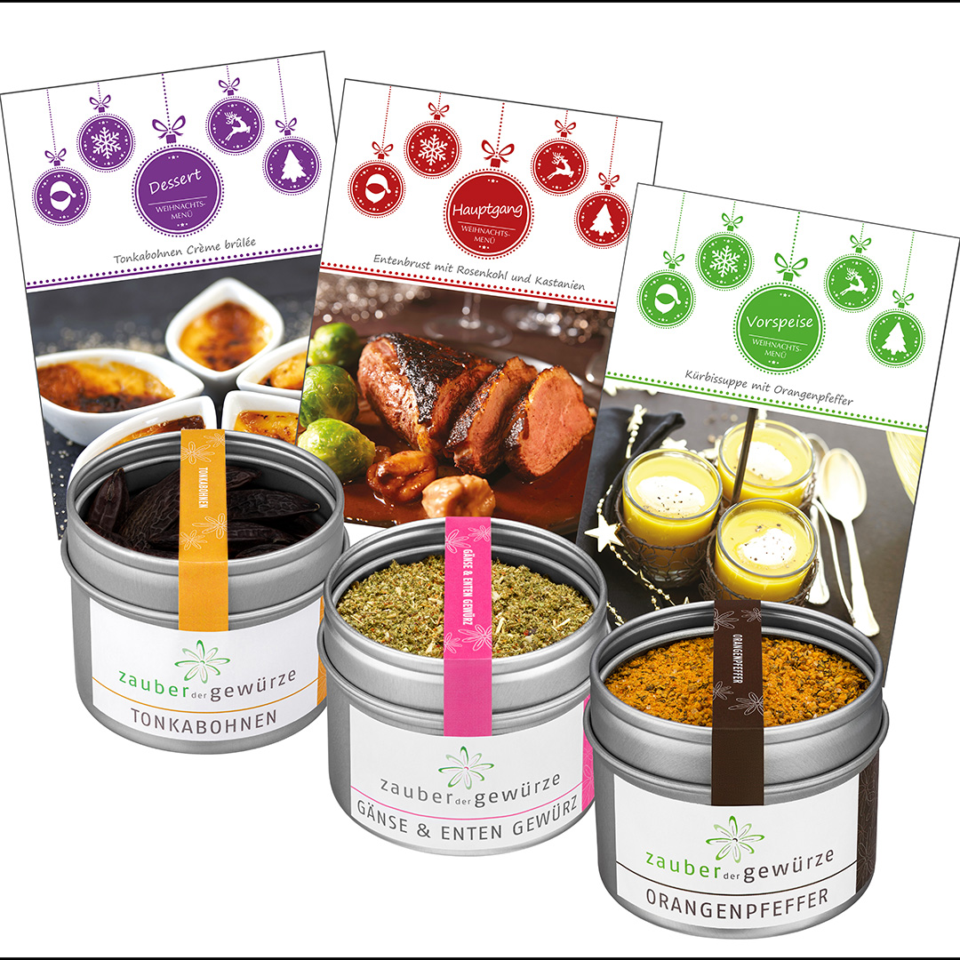 Das Weihnachtsmenü-Gewürzset