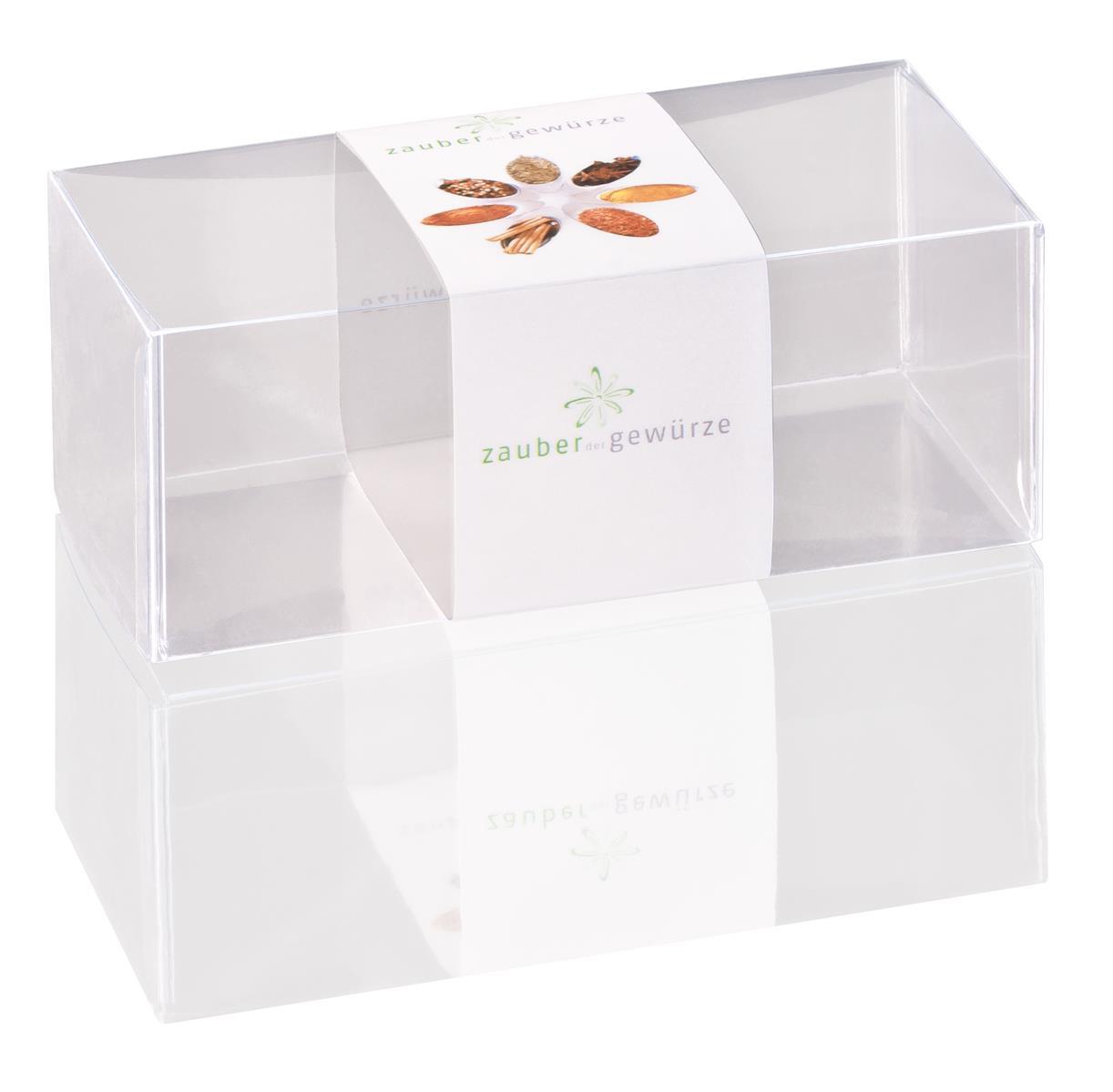 Klarsicht-Box 2-er (leer) für eigene Gewürz-Auswahl Klarsicht-Box 2-er (leer) für eigene Gewürz-Auswahl