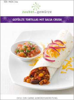 Gefüllte Tortillas mit Salsa Cruda