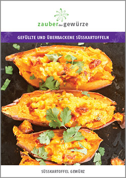 Gefüllte und überbackene Süsskartoffeln