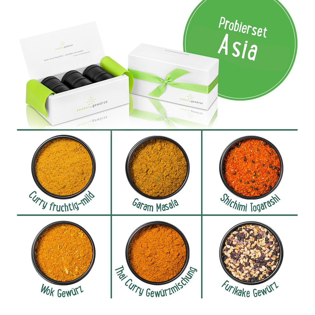 Asia Mini Gewürze-Geschenkset Asia Mini Gewürze-Geschenkset